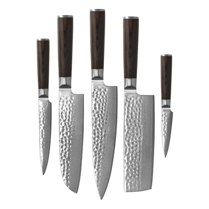 Couteaux Shinrai - Coffret Mega BR Damas Martelé - Tout ce dont vous avez besoin