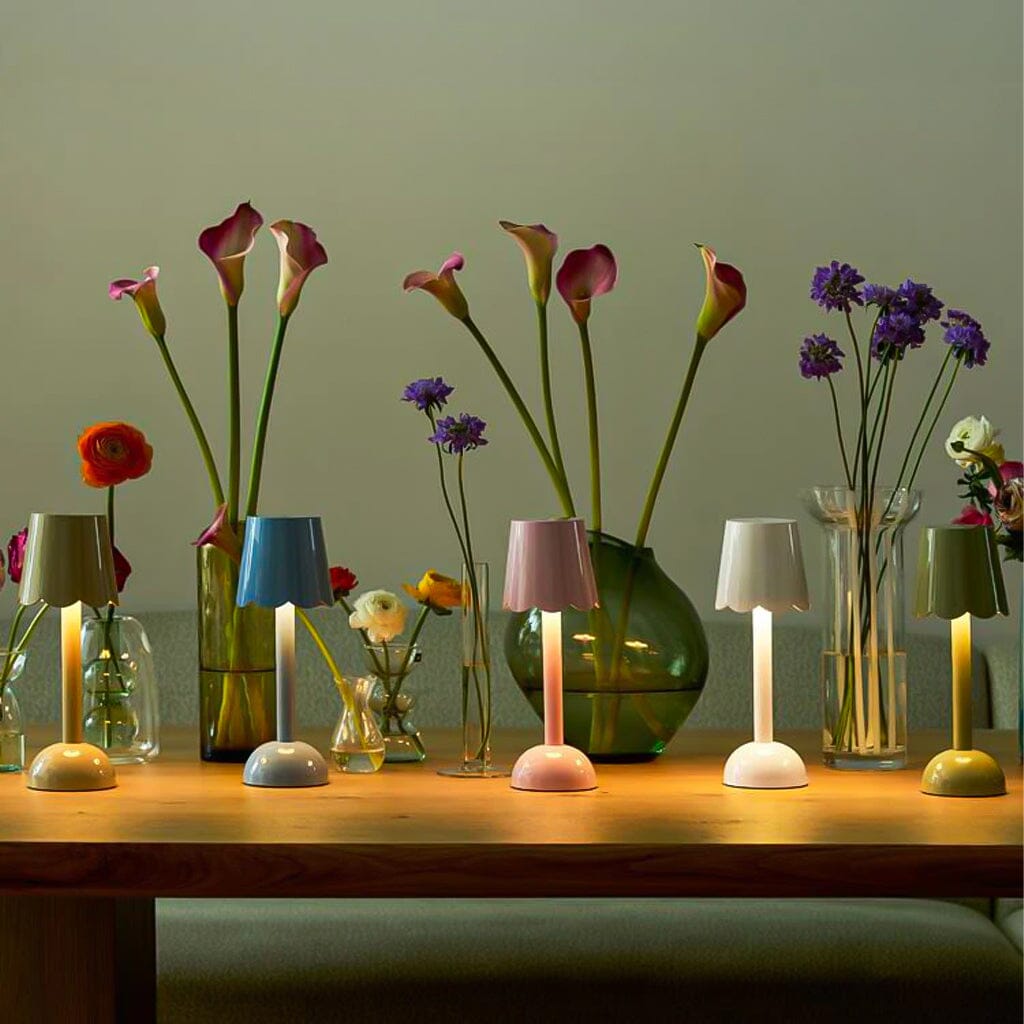 Addison Ross - Scallop Tafellamp LED - Pink - 28 cm Tafellamp Addison Ross 