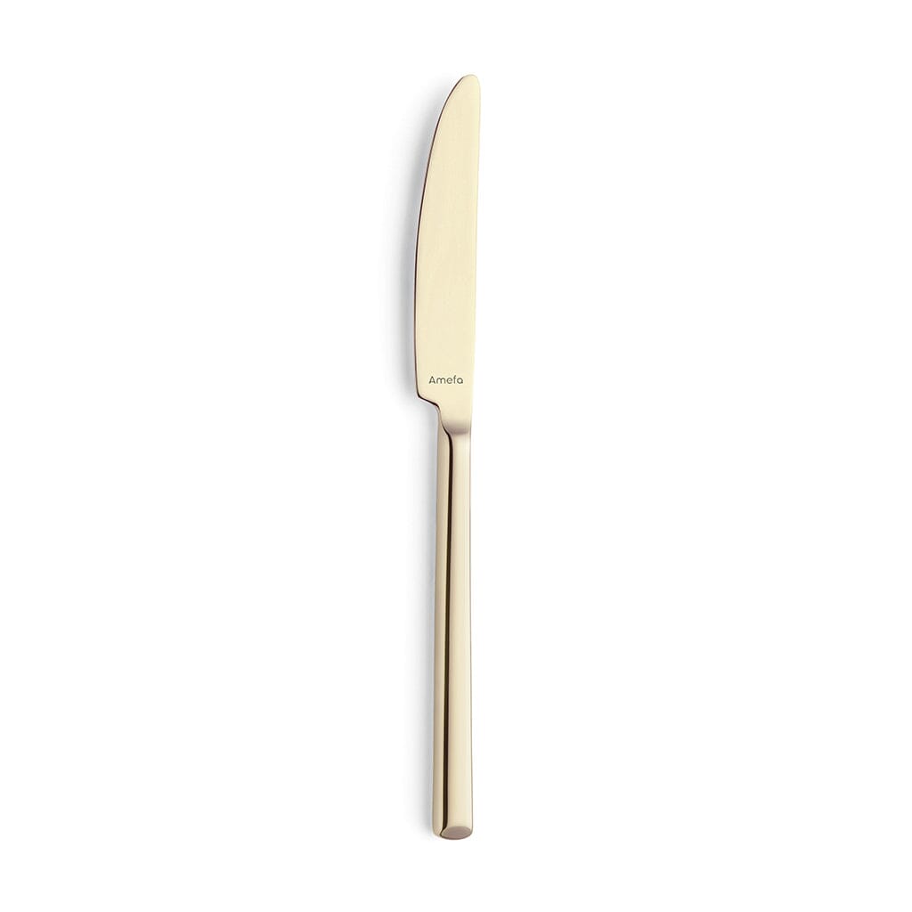 Amefa - Metropole Coffret de couverts 24 pièces pour 6 personnes, finition champagne brillante PVD, dans un coffret de luxe