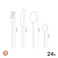 Amefa - Metropole 24-delige Bestekset - Goud Bestekset Amefa 