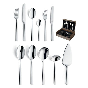 Amefa - Moderno 78-delige Bestekset 12 Personen Hoogglans - in luxe kist Bestekset Amefa 