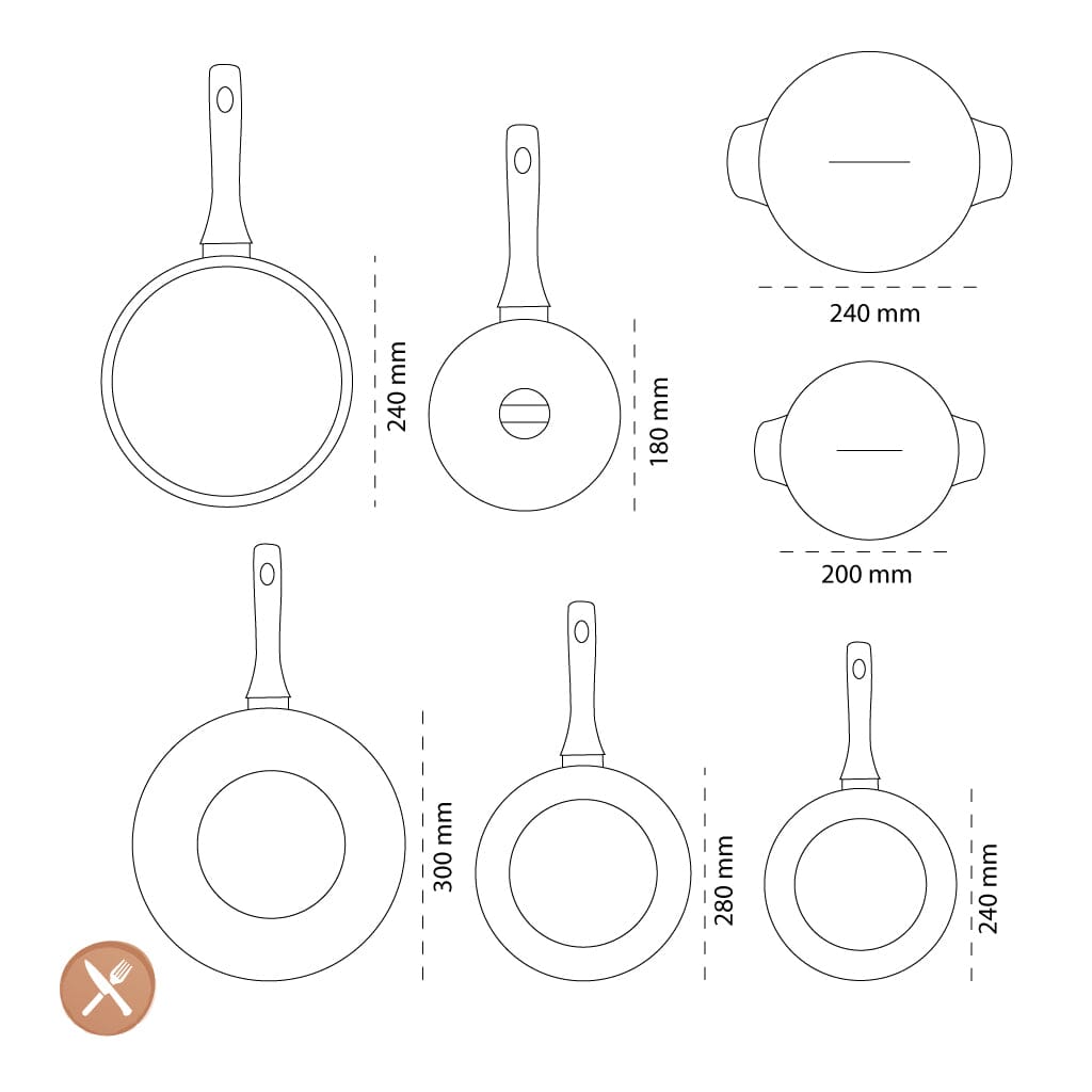 By C&P - Signature Pannenset 7-delig Pannenset By C&P 