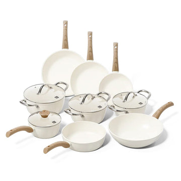 Cook & Pan - Go Ivory Pannenset 9-delig Pannenset Cook & Pan 