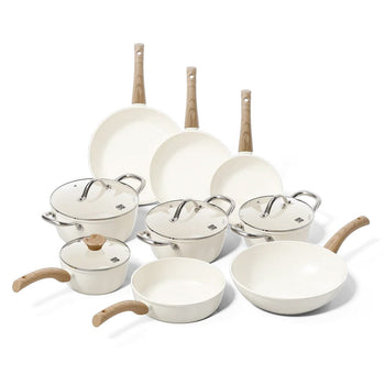 Cook & Pan - Go Ivory Pannenset 9-delig Pannenset Cook & Pan 
