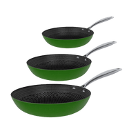 Cook & Pan - Honey Go Green Koekenpannenset 3-delig Pannenset Cook & Pan 