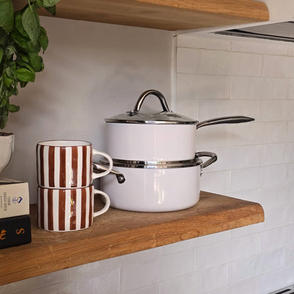 Cook & Pan - Honey Go Ivory Pannenset 9-delig Pannenset Cook & Pan 