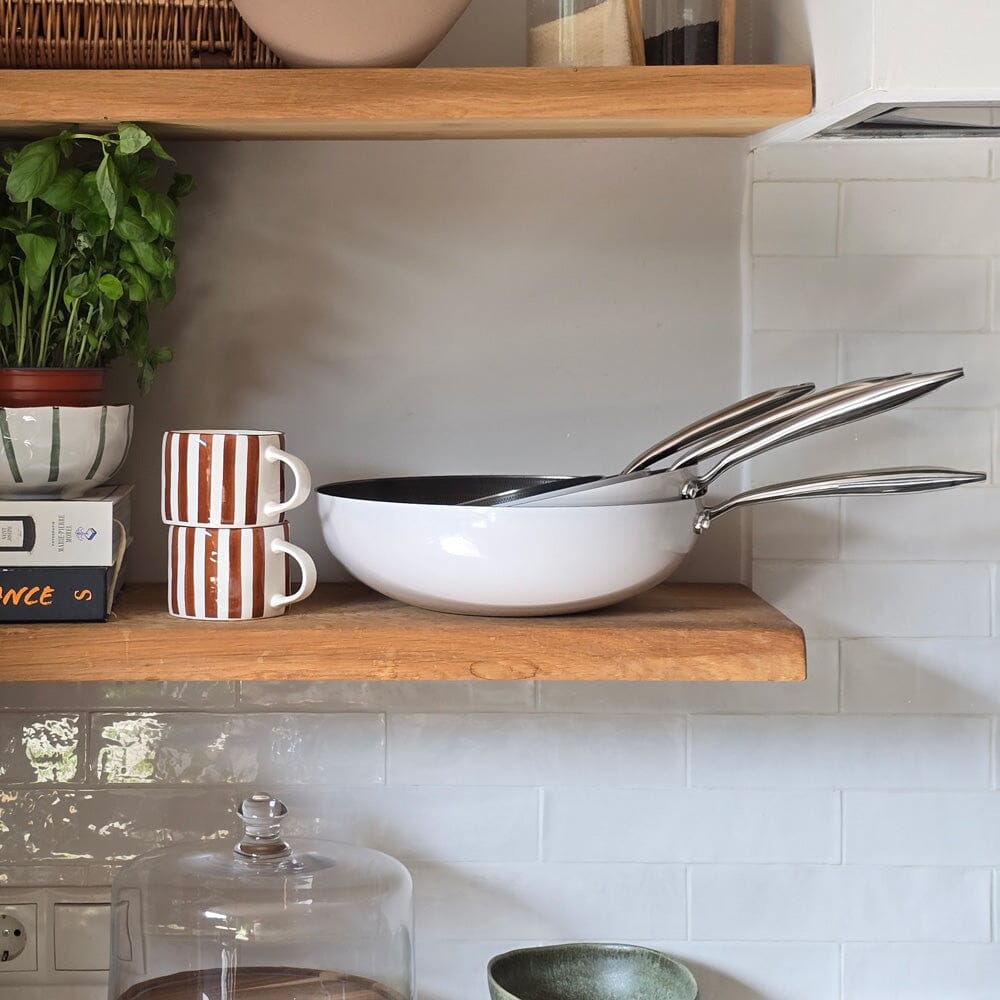 Cook & Pan - Honey Go Ivory Pannenset 9-delig Pannenset Cook & Pan 