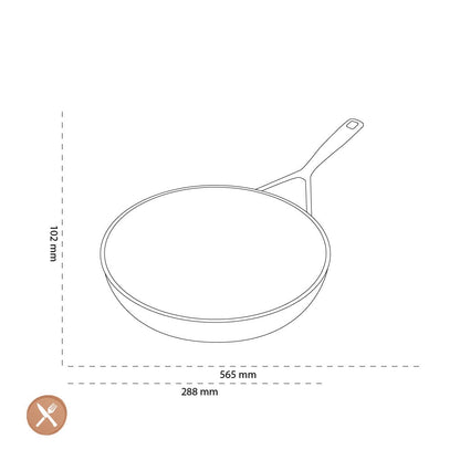 Demeyere - Alu Industry 3 Ceraforce Koekenpanset 24 + 28 cm Pannenset Demeyere 