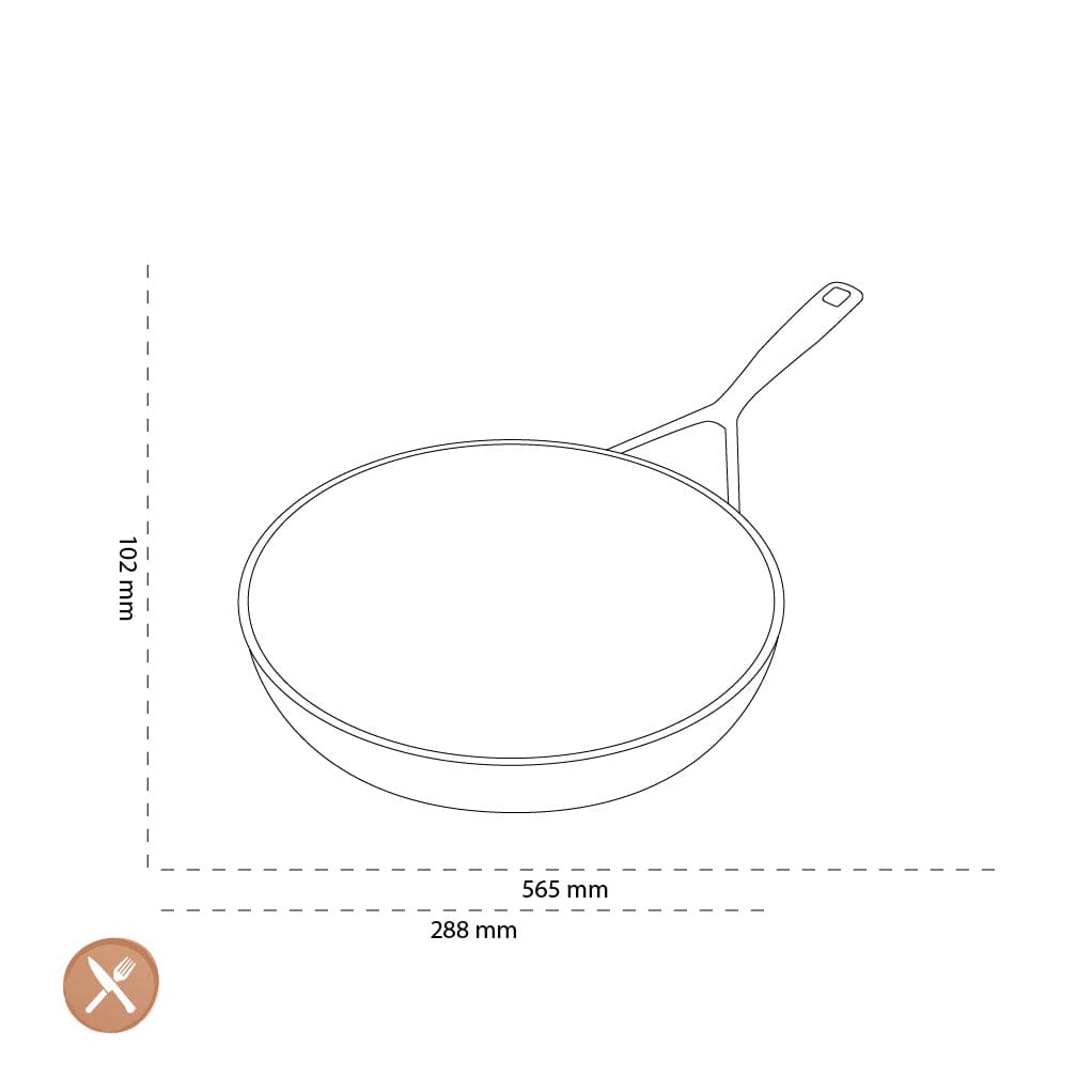 Demeyere - Alu Pro 5 Ceraforce Koekenpan 28 cm Koekenpan Demeyere 