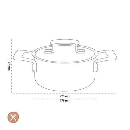 Demeyere - Industry 5 Kookpan met deksel 16 cm Kookpan Demeyere 