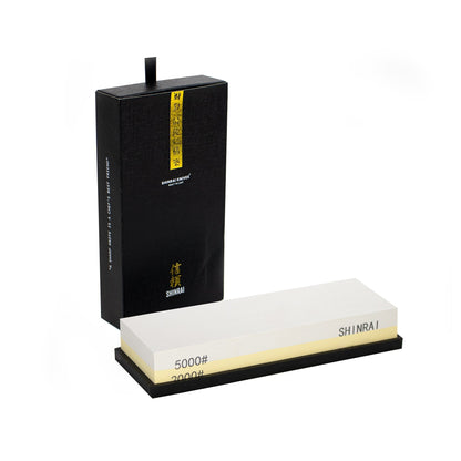 Epoxy Sapphire 3-delige messenset - Combideal XL Messenset met slijpsteen Shinrai Knives 