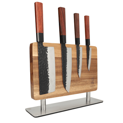 Shinrai Japan - Magnetic Knife Block Punch - Acacia Wood