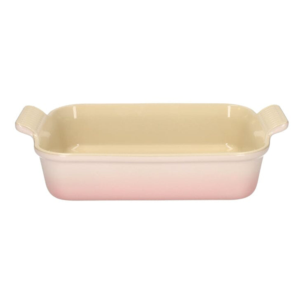 LeCreuset - Plat à four rectangulaire Coquillage Rose 26x19cm 2,1l