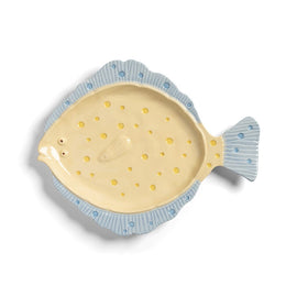 &Klevering - Bord Schol - Botergeel Serveerschaal &Klevering 