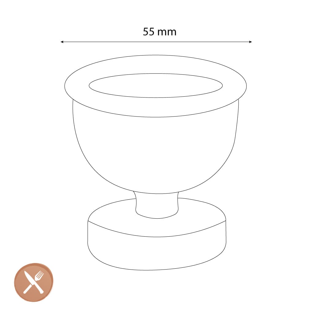 &Klevering - Eierdopjes Cantine - Roze - Set Van 2 Eierdop &Klevering 