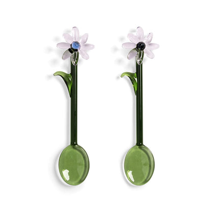 &Klevering - Lepel flora roze set van 2 Lepels &Klevering 