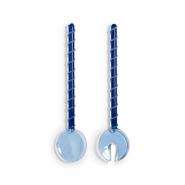 &Klevering - Saladebestek sling blauw Slabestek &Klevering 