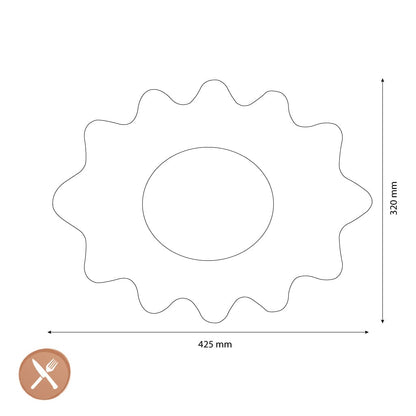 &Klevering - Schaal Sun - Ovaal - Blauw Schalen &Klevering 