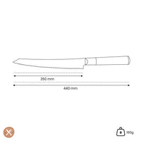 Kuro - Japanse Broodmes 25 cm Broodmes Satake 