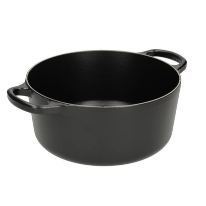 Le Creuset - Braadpan Signature rond Mat Zwart 22cm 3,3l (zwart interieur) Le Creuset 