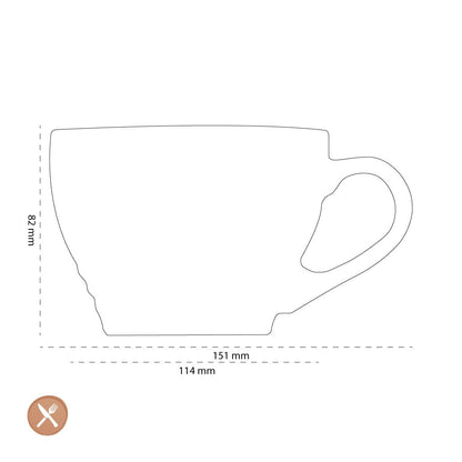 Le Creuset - Grote Cappuccino Mok Nectar 0,4l Le Creuset 