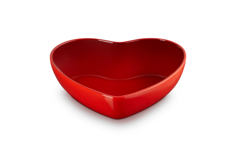 Le Creuset - Serveerschaal Hart Kersenrood 30 cm serveerschaal Le Creuset 