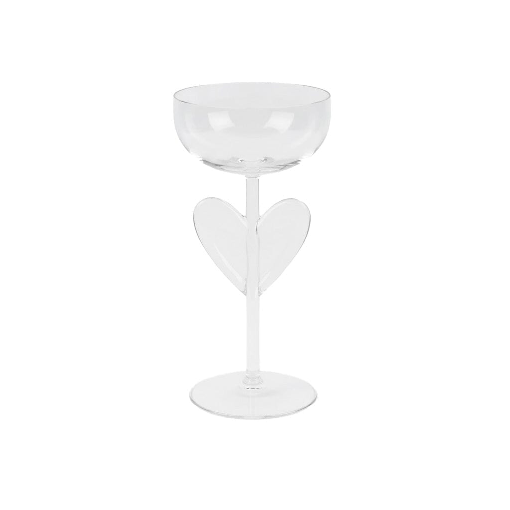 Lepelclub - Chamapgne Coupe - Hart - Transparant Champagne glazen LepelClub 