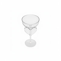 Lepelclub - Chamapgne Coupe - Hart - Transparant Champagne glazen LepelClub 