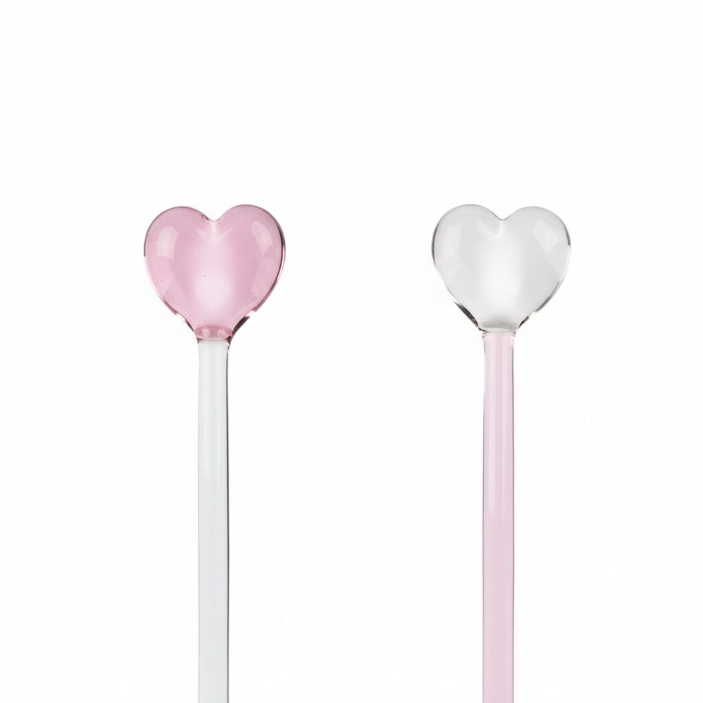 Lepelclub - Glazen Lepels - Hart - Roze LepelClub 