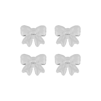 Lepelclub - Servetringen Bow - Transparant - Set Van 4 LepelClub 