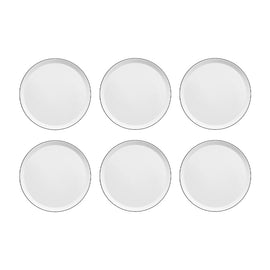 Medard de Noblat - Yaka Black Dessertbord 21.5 cm (set van 6) Dessertborden Medard de Noblat 