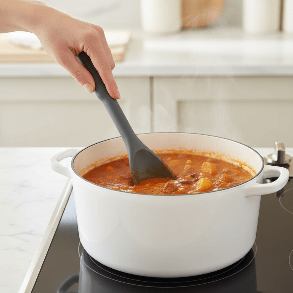 OXO - Hak- en roerlepel siliconen grijs OXO 