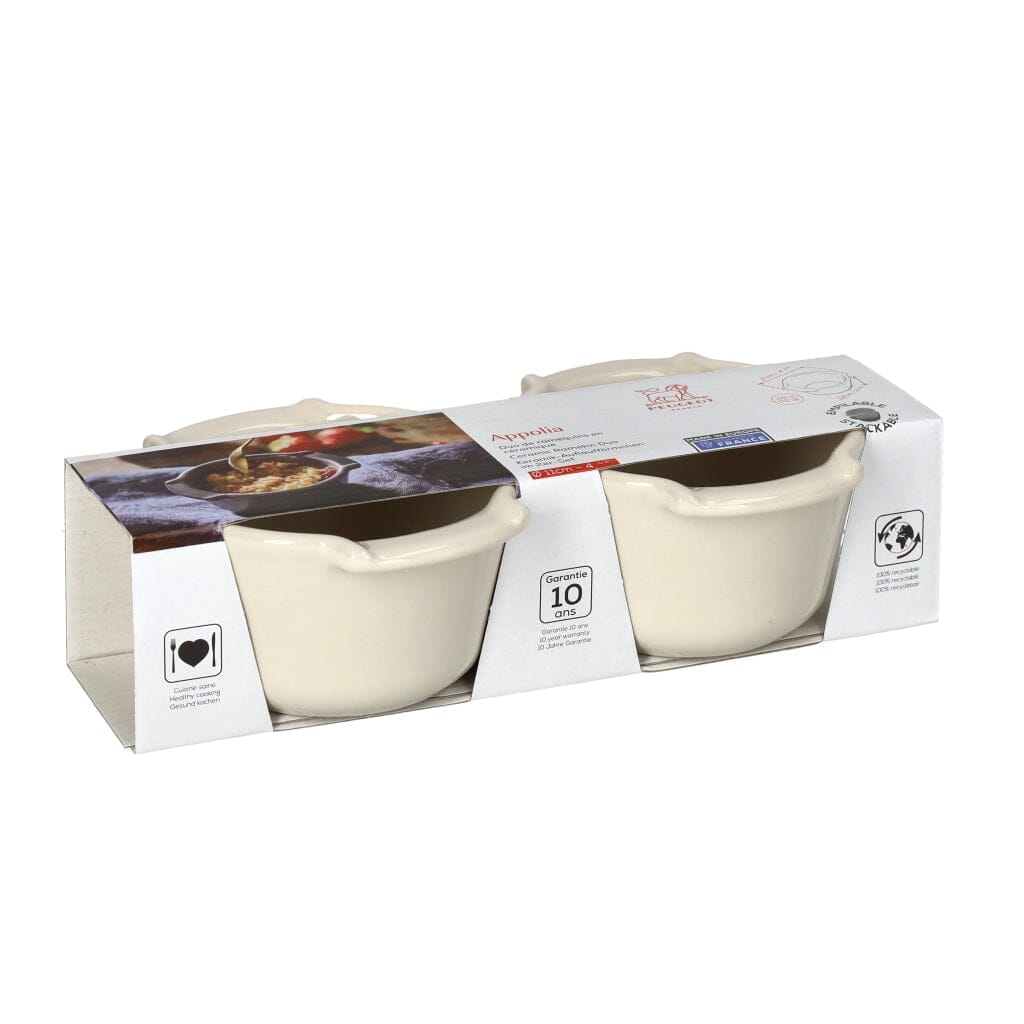 Peugeot - Appolia Duo Ramequins 11cm Ecru Ovenschaal Peugeot 