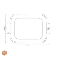 Peugeot - Appolia Ovenschaal Rechthoekig 40 cm Aubergine Ovenschaal Peugeot 