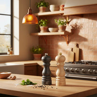 Peugeot - Paris Peper- en Zoutmolen set 18 cm Grafiet en Naturel Peper- en Zoutmolen set Peugeot 