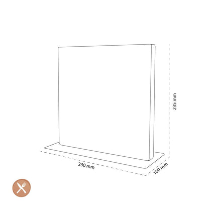 Shinrai Japan - Magnetisch Messenblok Cito Dubbelzijdig - Acaciahout Magnetisch messenblok Shinrai Japan 