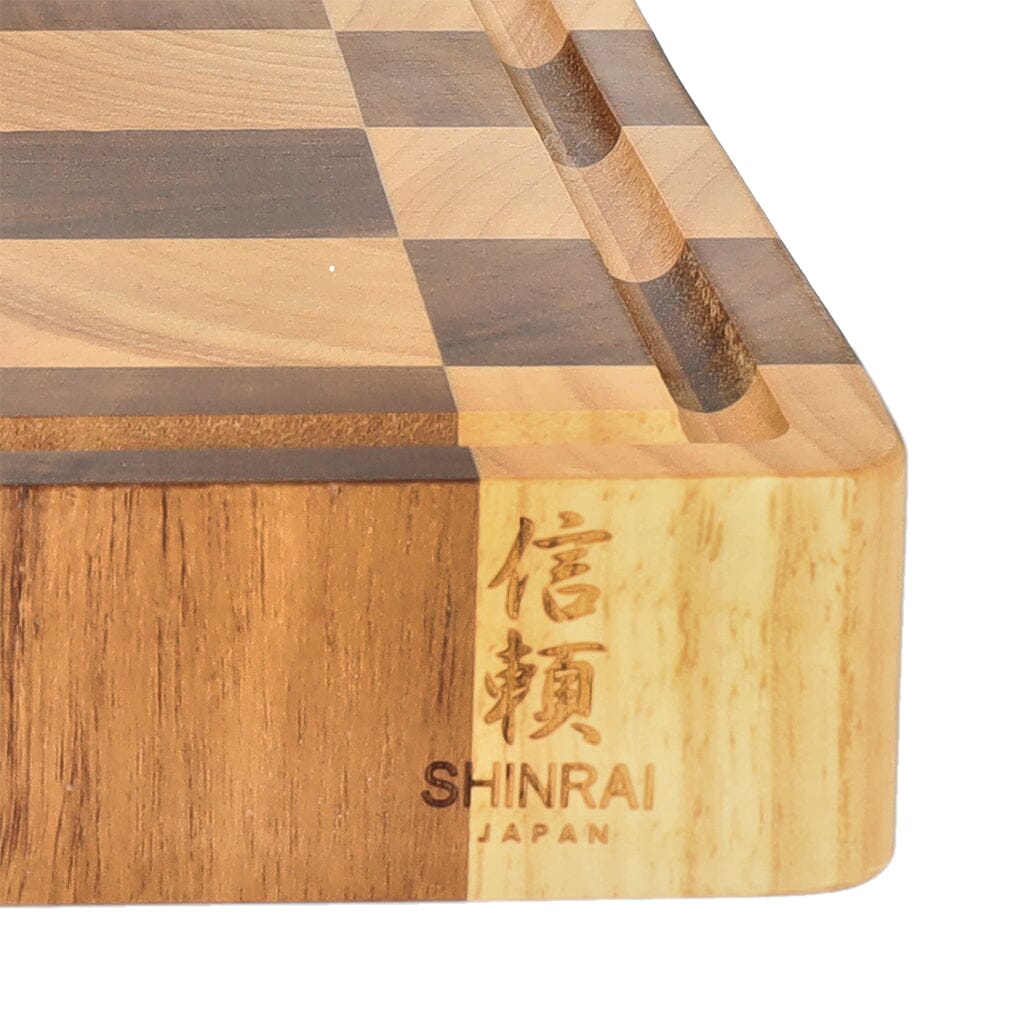 Shinrai Japan - Schaak Snijplank Acaciahout - 40 x 30 x 4.5 cm Houten snijplank Shinrai Japan 