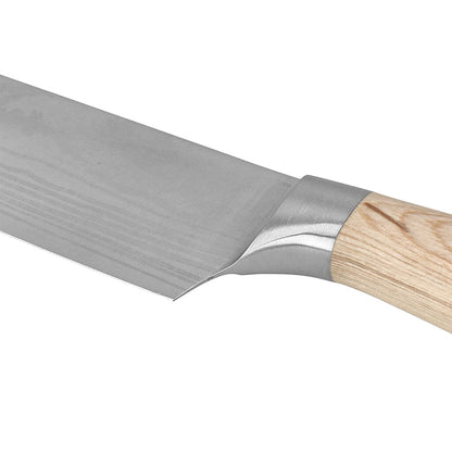 Shinrai Knives - Akari Damascus Print Nakiri mes 18 cm Nakirimes Shinrai Knives 
