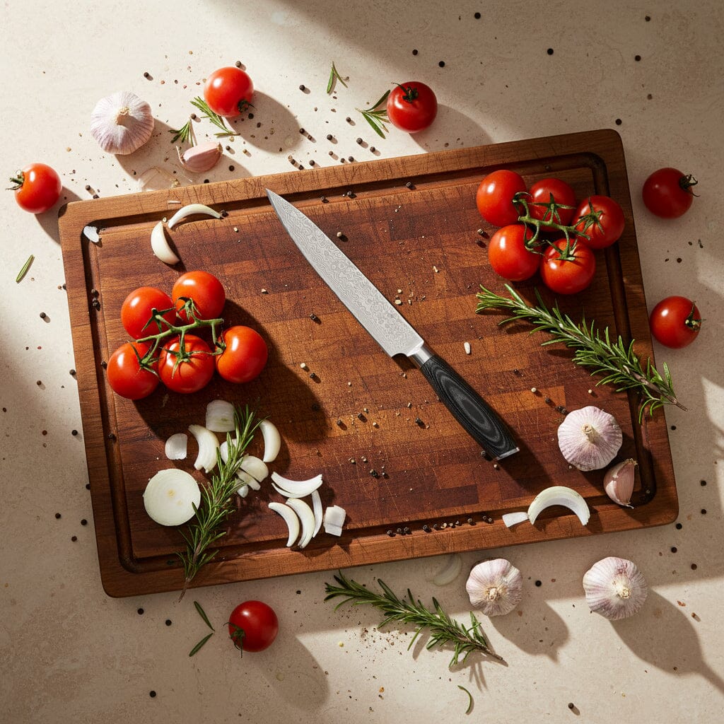 Shinrai Knives - Damast Pakka Wood 6-delige Messenset Messenset Shinrai Knives 