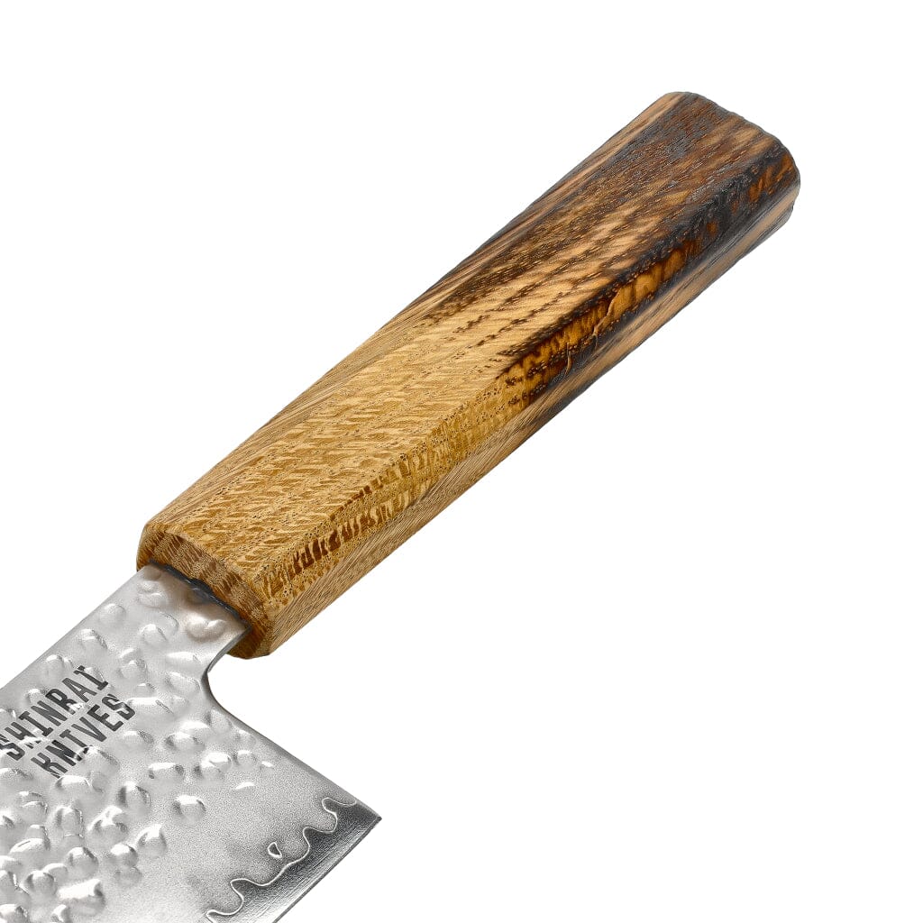 Shinrai Knives - Jōnetsu Damascus Nakiri mes 18 cm Nakirimes Shinrai Knives 