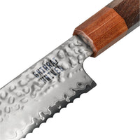 Couteaux Shinrai - Coffret exclusif Kigami en acier damassé 3 pièces - Couteau de chef + Couteau à pain + Couteau d'office
