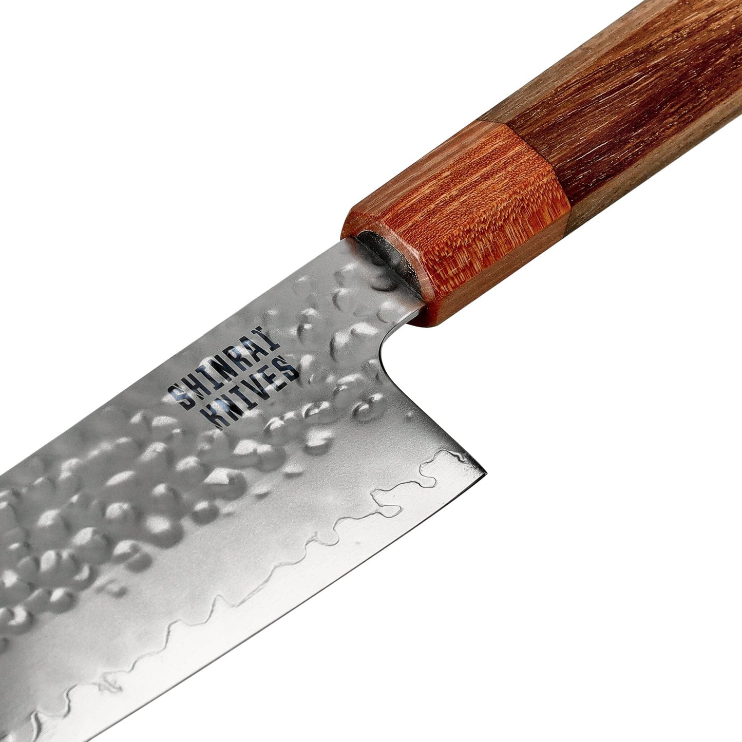 Couteaux Shinrai - Ensemble 4 pièces exclusif Kigami Damas - Kiritsuke + Couteau à pain + Nakiri + Couteau d'office Ensemble de couteaux Couteaux Shinrai