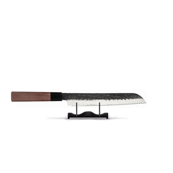 Couteaux Shinrai - Coffret de 3 couteaux damas Kurayami - Couteau de chef + Couteau à pain + Couteau d'office