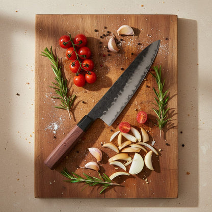 Shinrai Knives - Kurayami Damascus Koksmes 20 cm Koksmes Shinrai Knives 