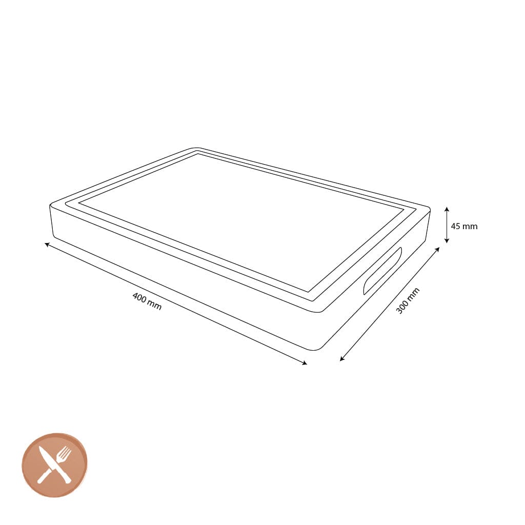 Shinrai Knives - Luxe Snijplank Massief Bamboehout - Kopshout - 40 x 30 x 4.5 cm Bamboe snijplank Shinrai Knives 