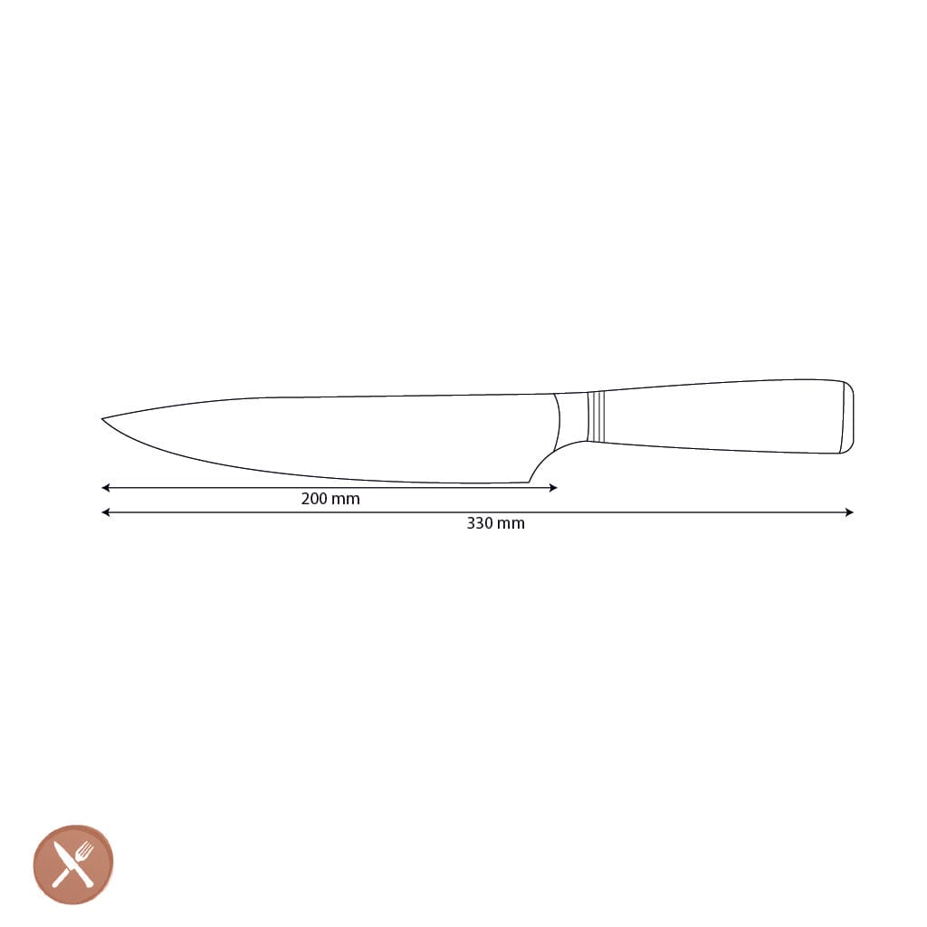 Shinrai Knives - Micarta Jewels Damascus Koksmes 20 cm Koksmes Shinrai Knives 