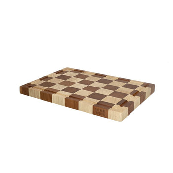 Shinrai Knives - Schaak Snijplank Acaciahout - Kopshout - 35 x 25 x 2.5 cm Houten snijplank Shinrai Knives 