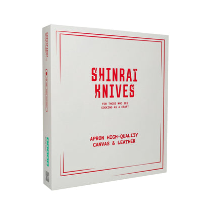 Shinrai Knives - Schort Hoogwaardig Canvas & Leer Bruin Schort Shinrai Knives 