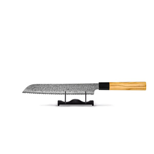 Couteaux Shinrai - Coffret de 3 couteaux damas Takumi Kaza - Couteau de chef + Couteau à pain + Couteau d'office