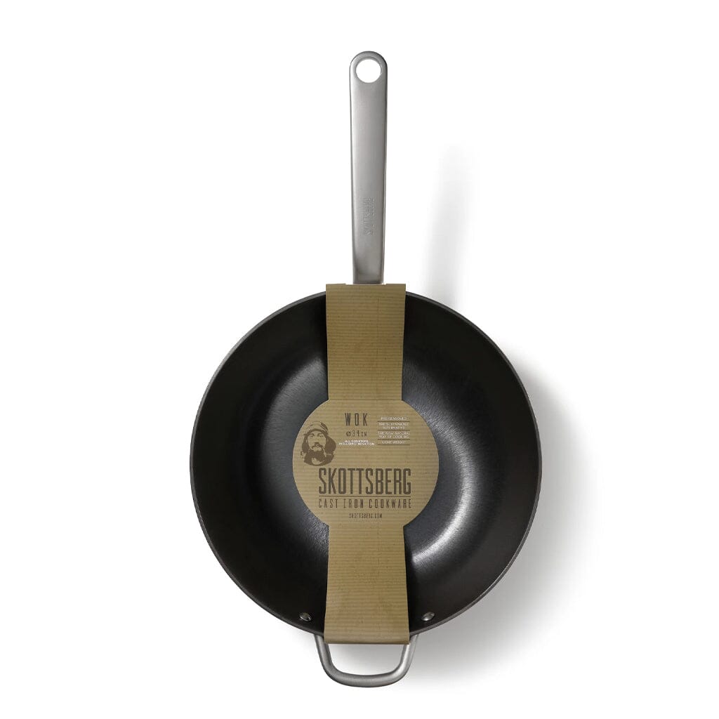 Skottsberg - Cast Iron Wok 34 cm Wokpan Skottsberg 